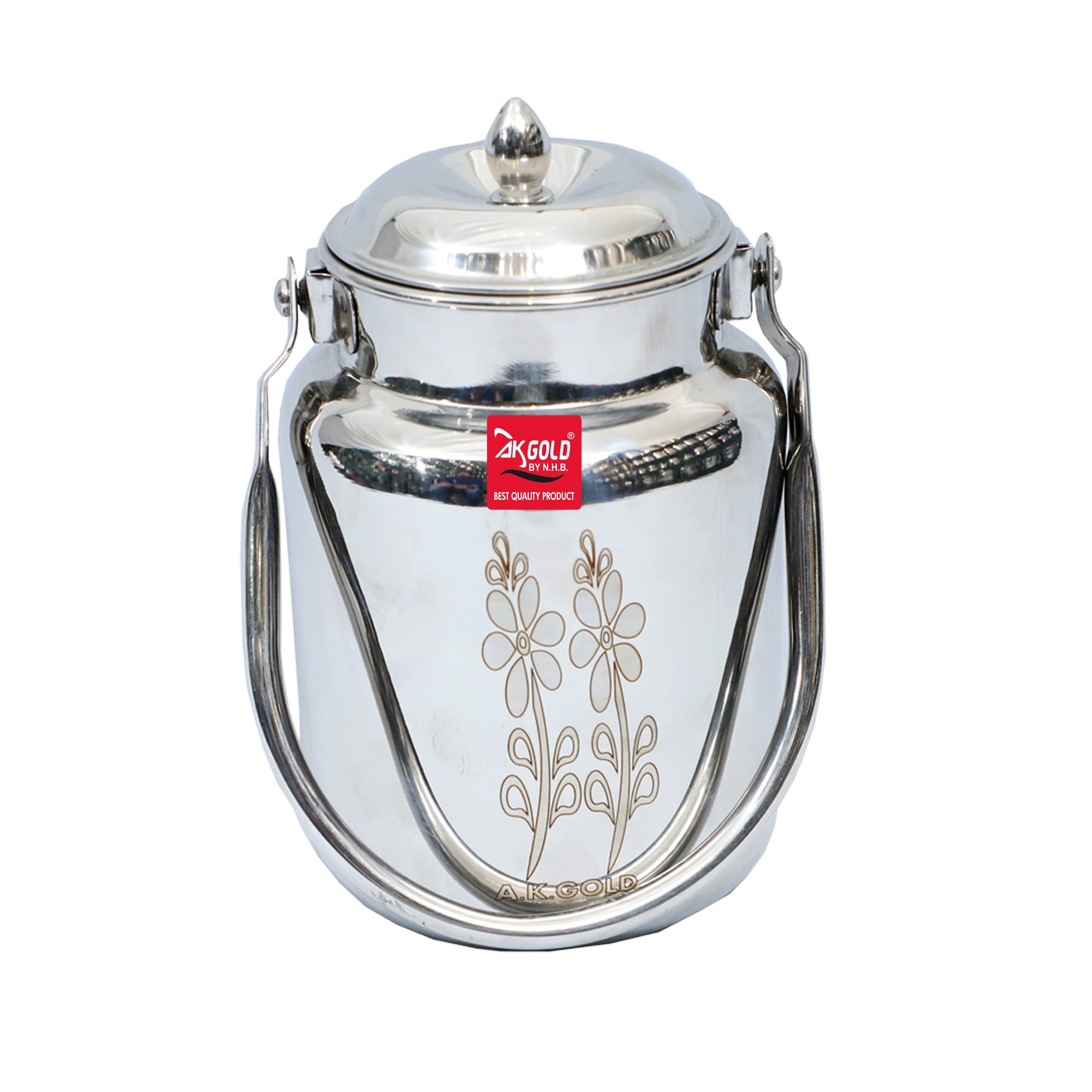 Stainless Steel Can/Barni/Bucket – 7 Size Options for Versatile Storage