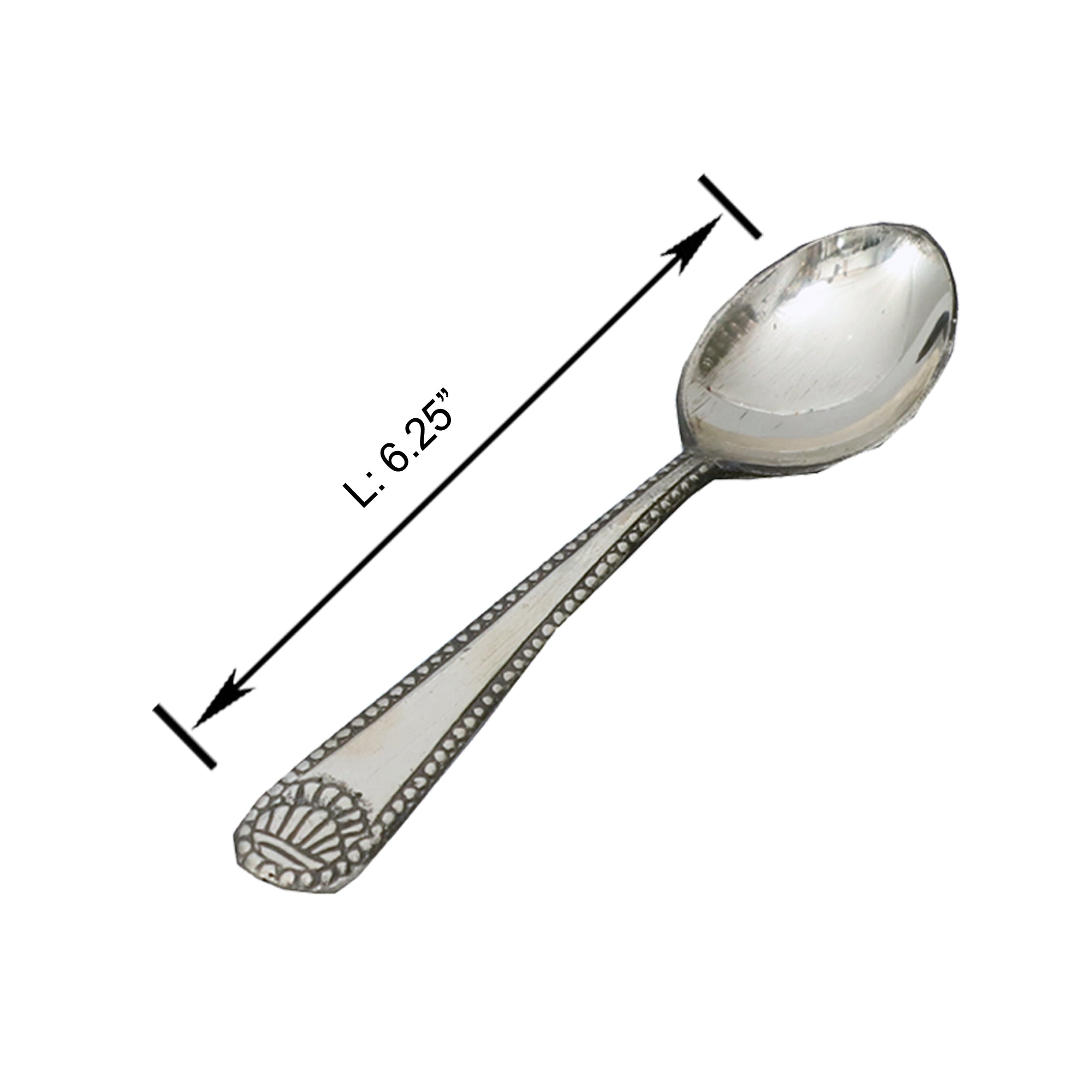 12-Piece Brass Spoon Set – 6.25 Inch Length, 35g Each –