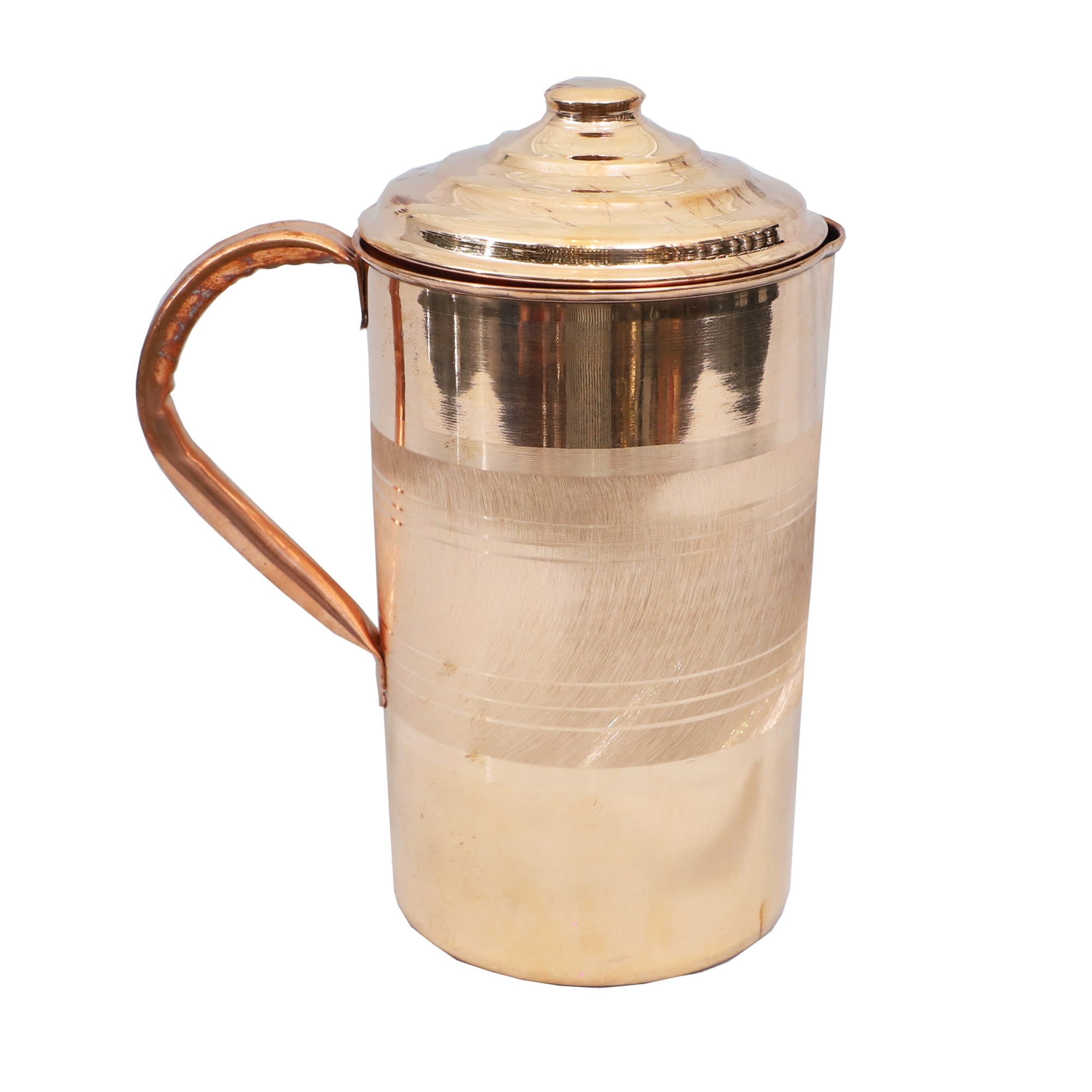 Pure Copper Jug with Lid – Available in 1L, 1.25L, and 1.5L