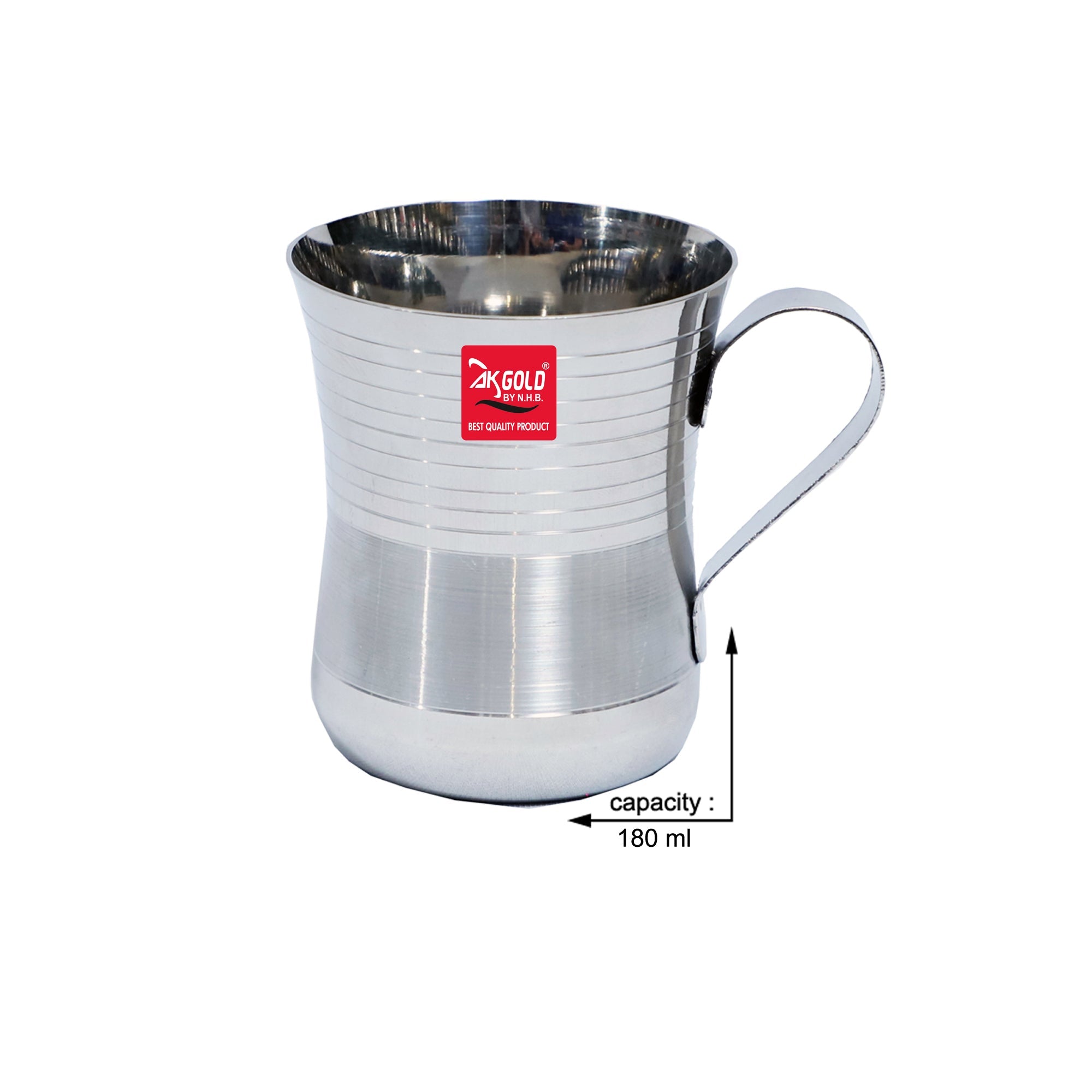 6-Piece Tea/Coffee Cup Set (Patti Handle – 180ml –)