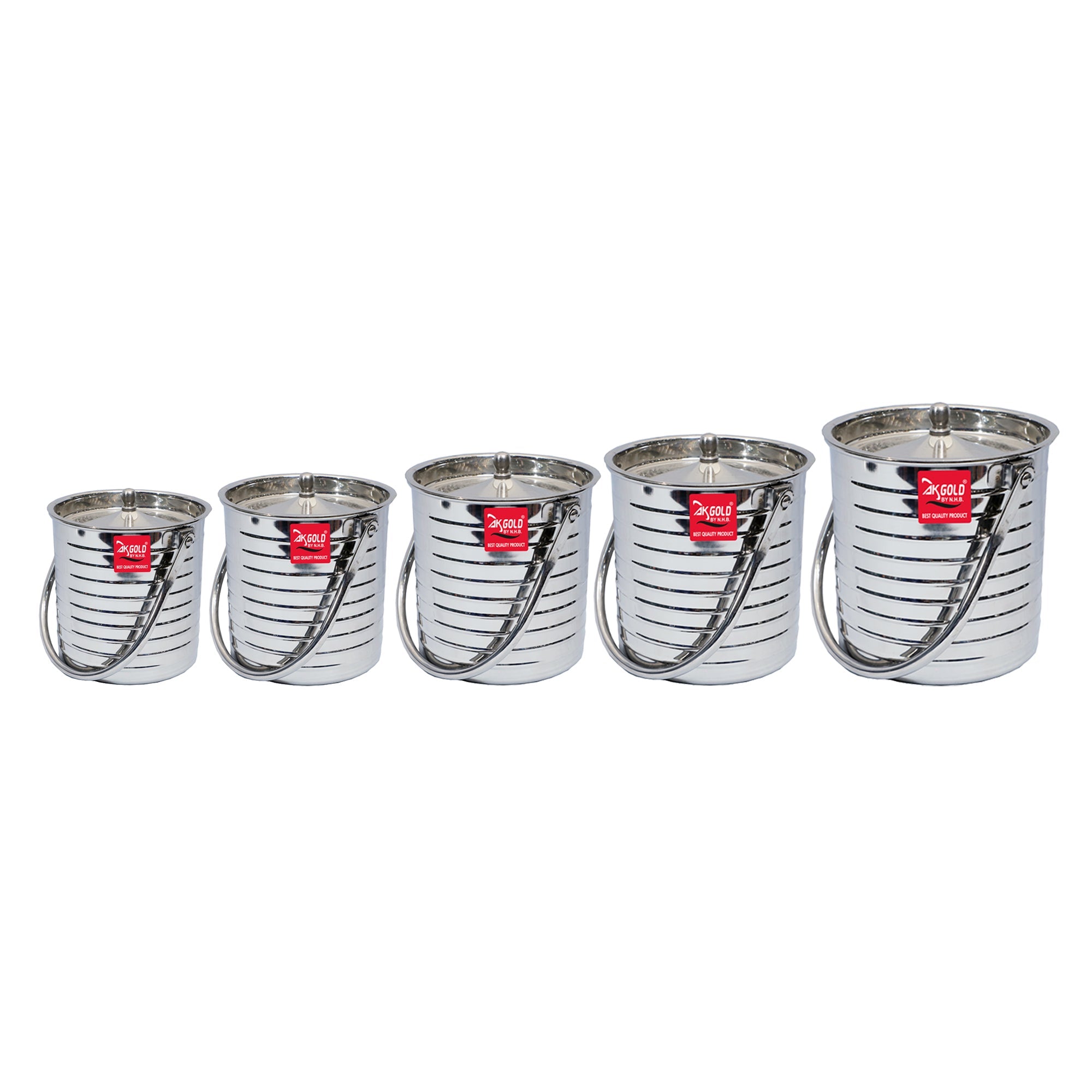 Stainless Steel Canister/Barni Set - Pack of 5 or 4