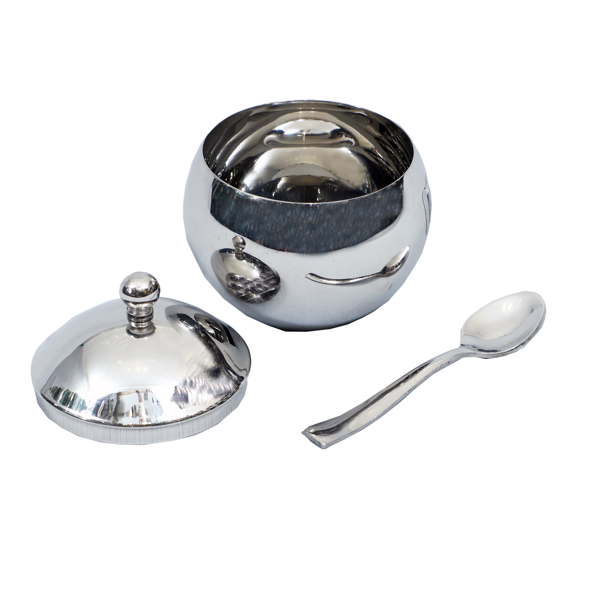 Stainless Steel Ghee Pot with Lid and Spoon – 180ml, 240ml, 300ml Option