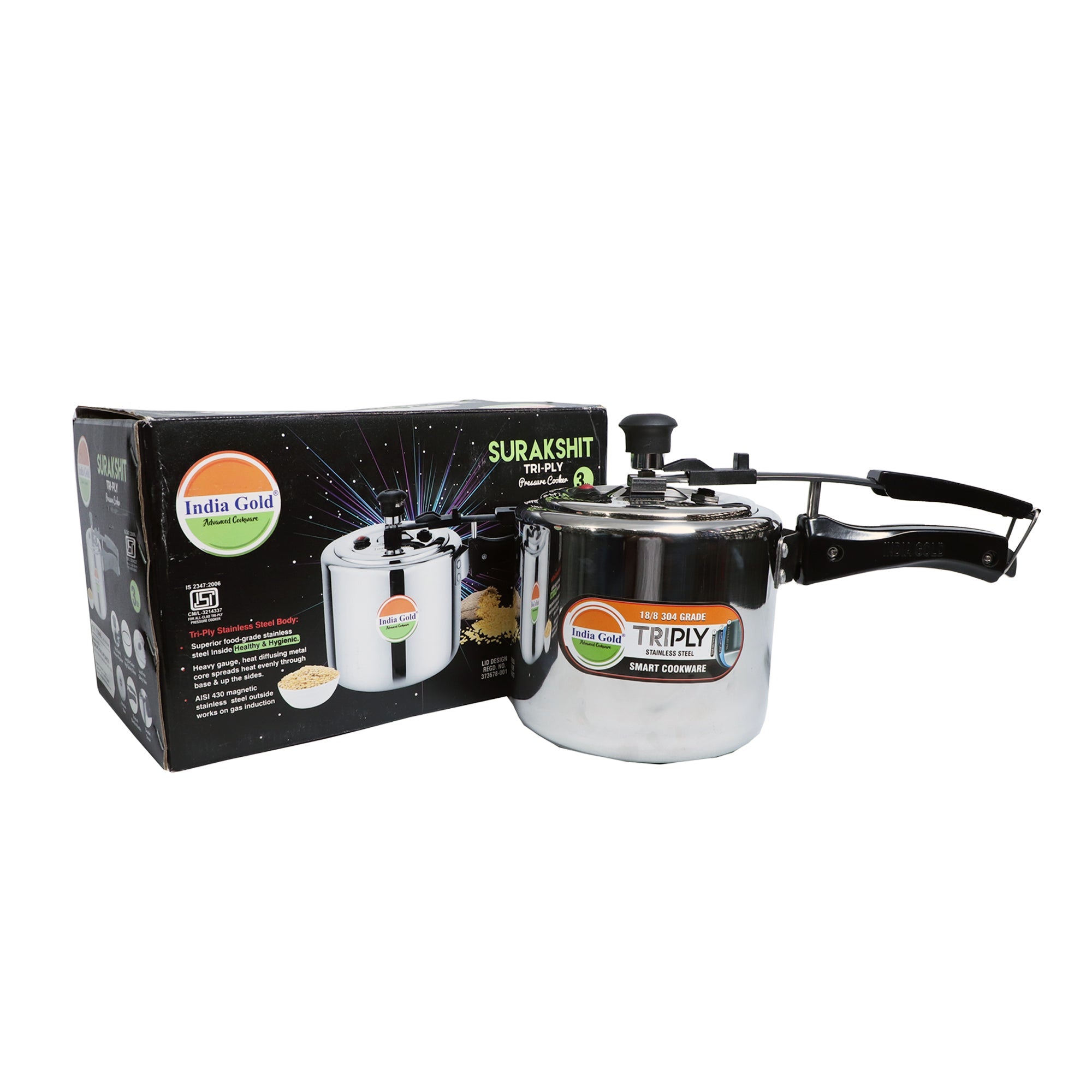 Triply Pressure Cooker Stainless Steel