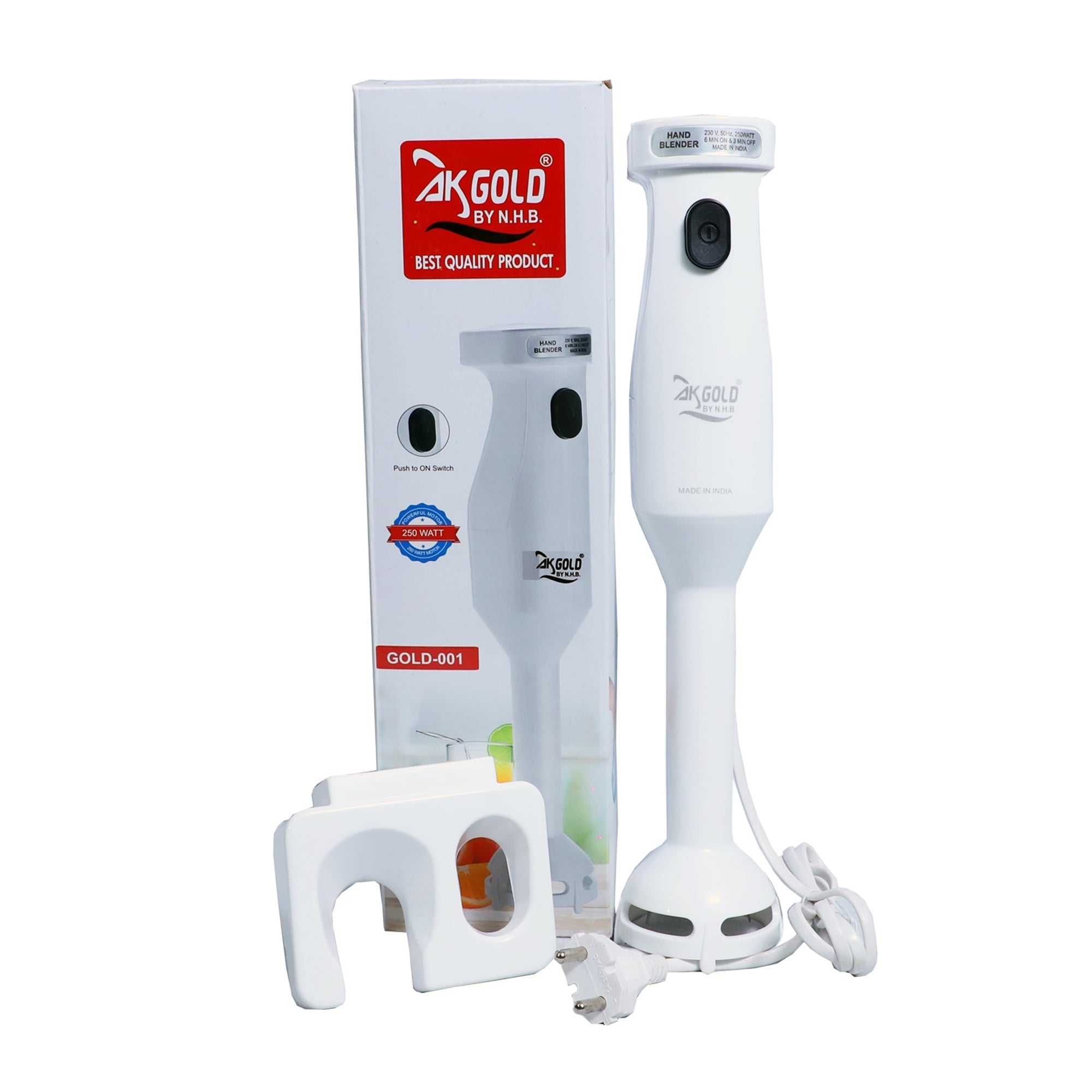 250W Hand Blender with 18,000 RPM Speed – Powerful & Efficient