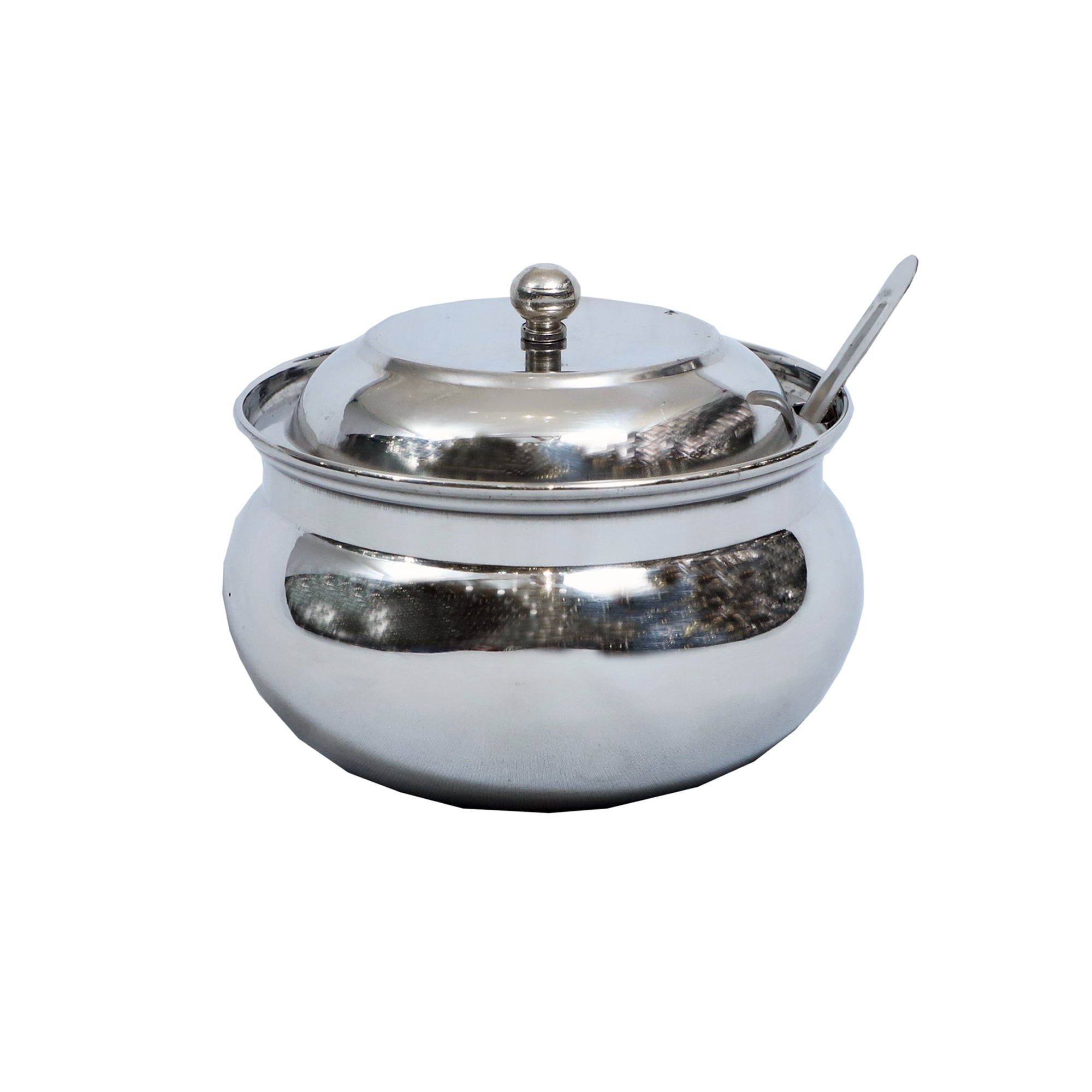 Stainless Steel Ghee Pot with Lid and Spoon – 180ml, 240ml, 300ml Option