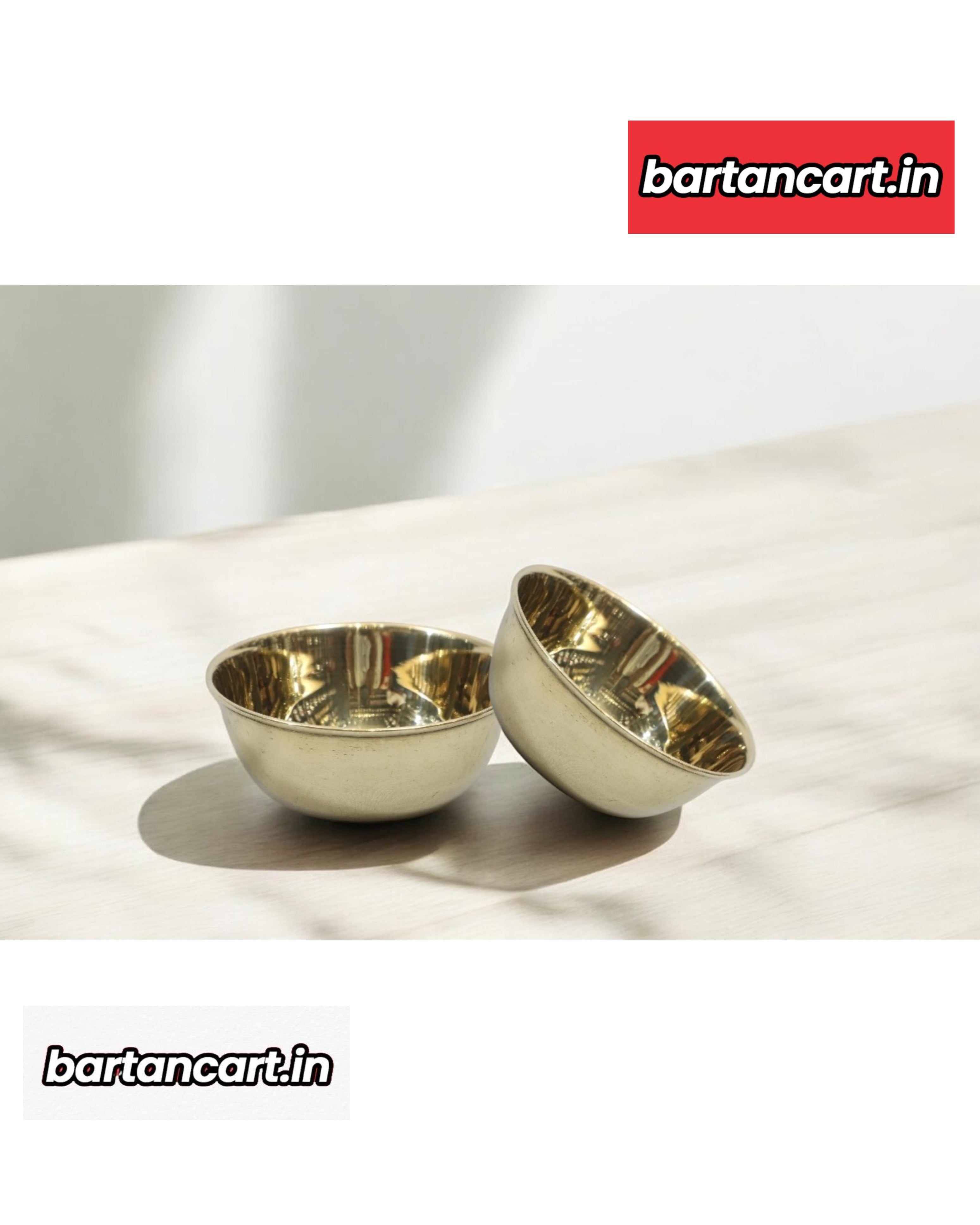 Brass Bowl Set – 6-Piece Pittal Bowl Set