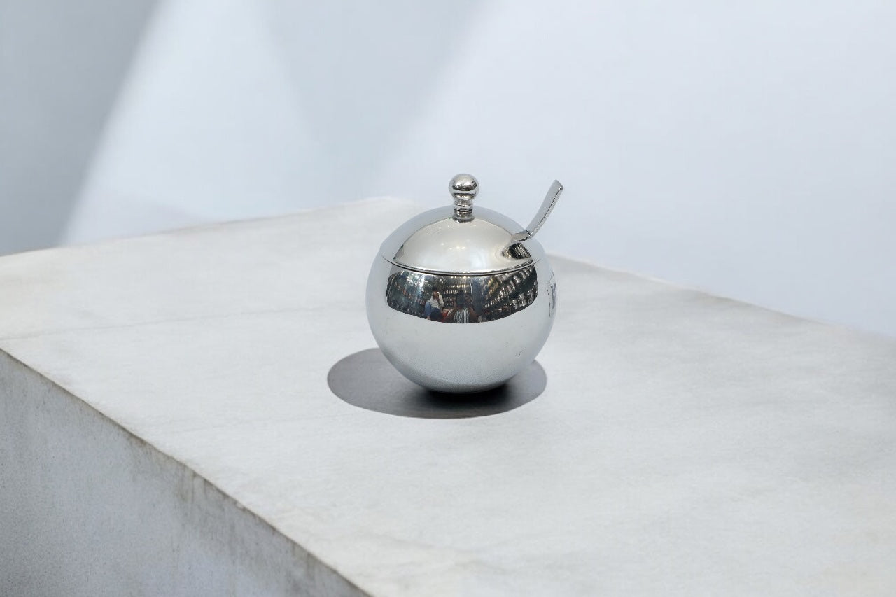 Stainless Steel Ghee Pot with Lid and Spoon – 180ml, 240ml, 300ml Option