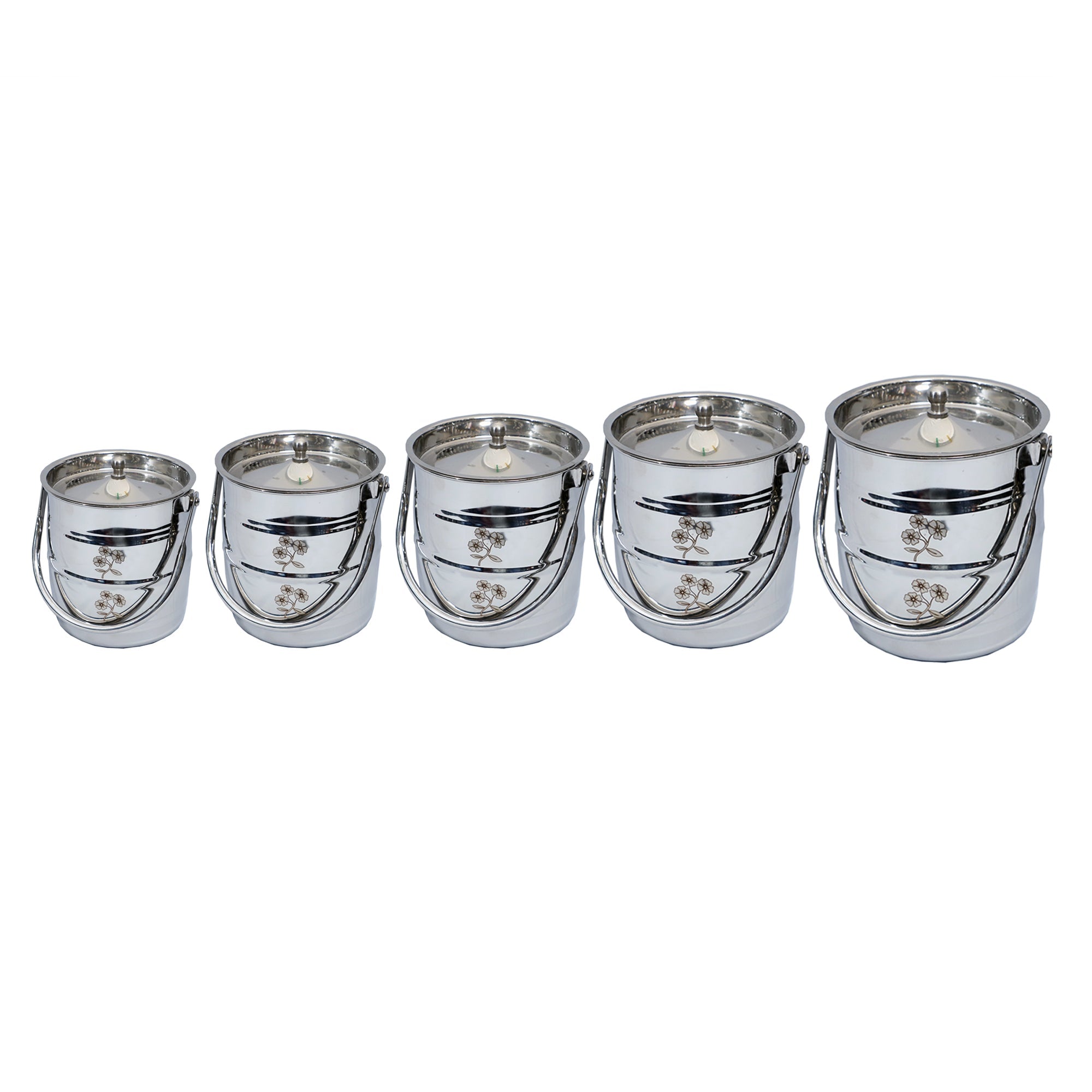 Stainless Steel Storage Container Set - Pack of 5 or 4