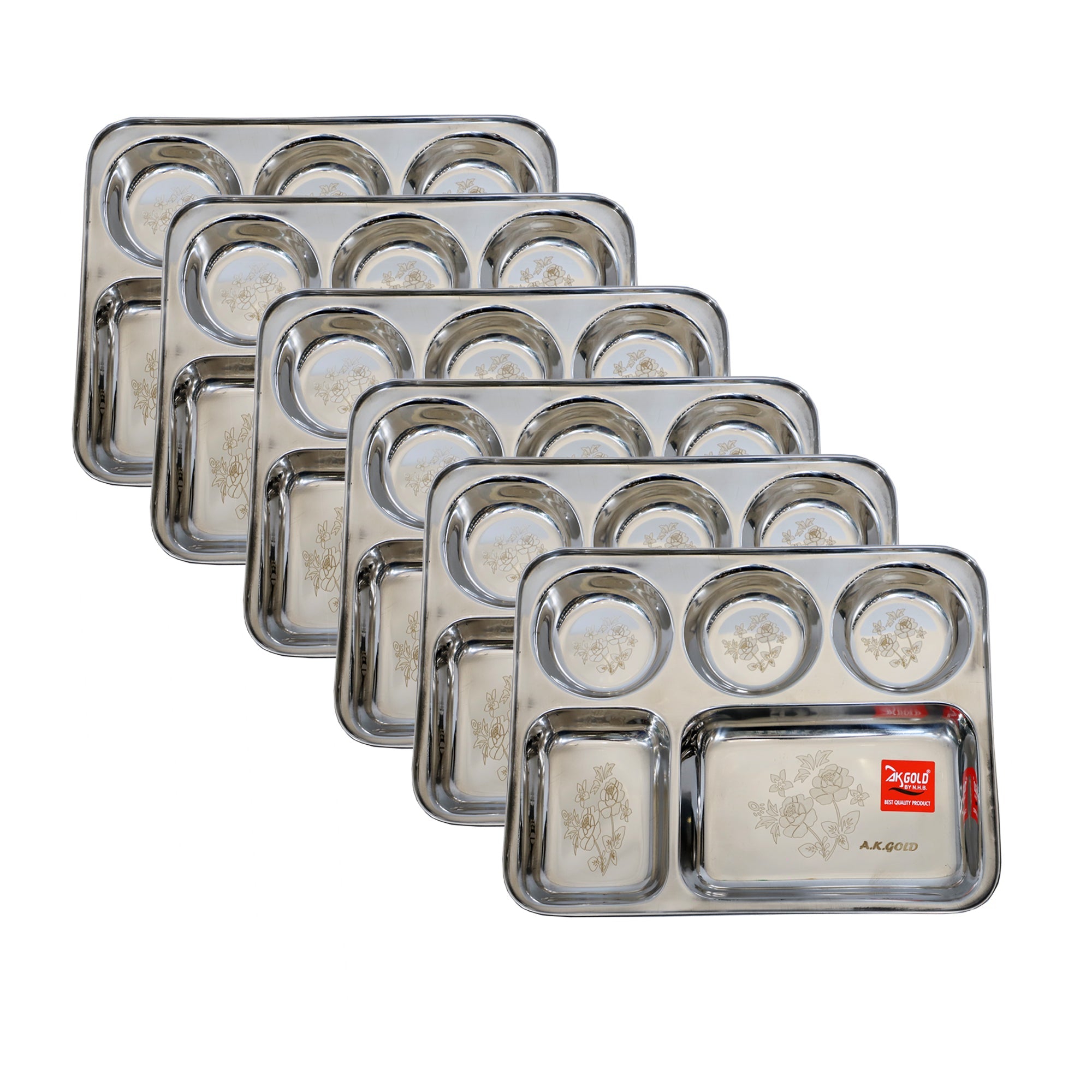 5 in 1 Compartment/Section Plate