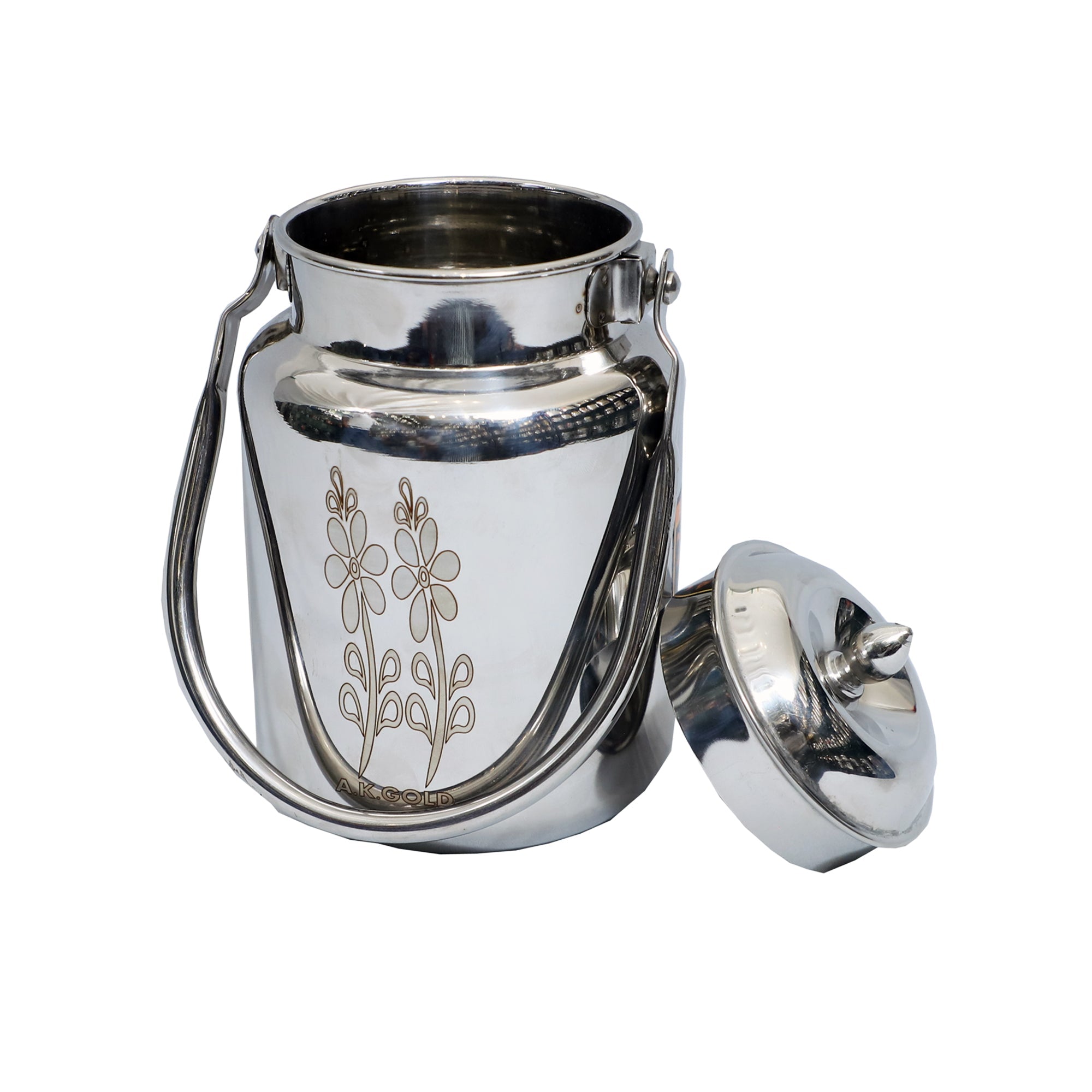 Stainless Steel Can/Barni/Bucket – 7 Size Options for Versatile Storage
