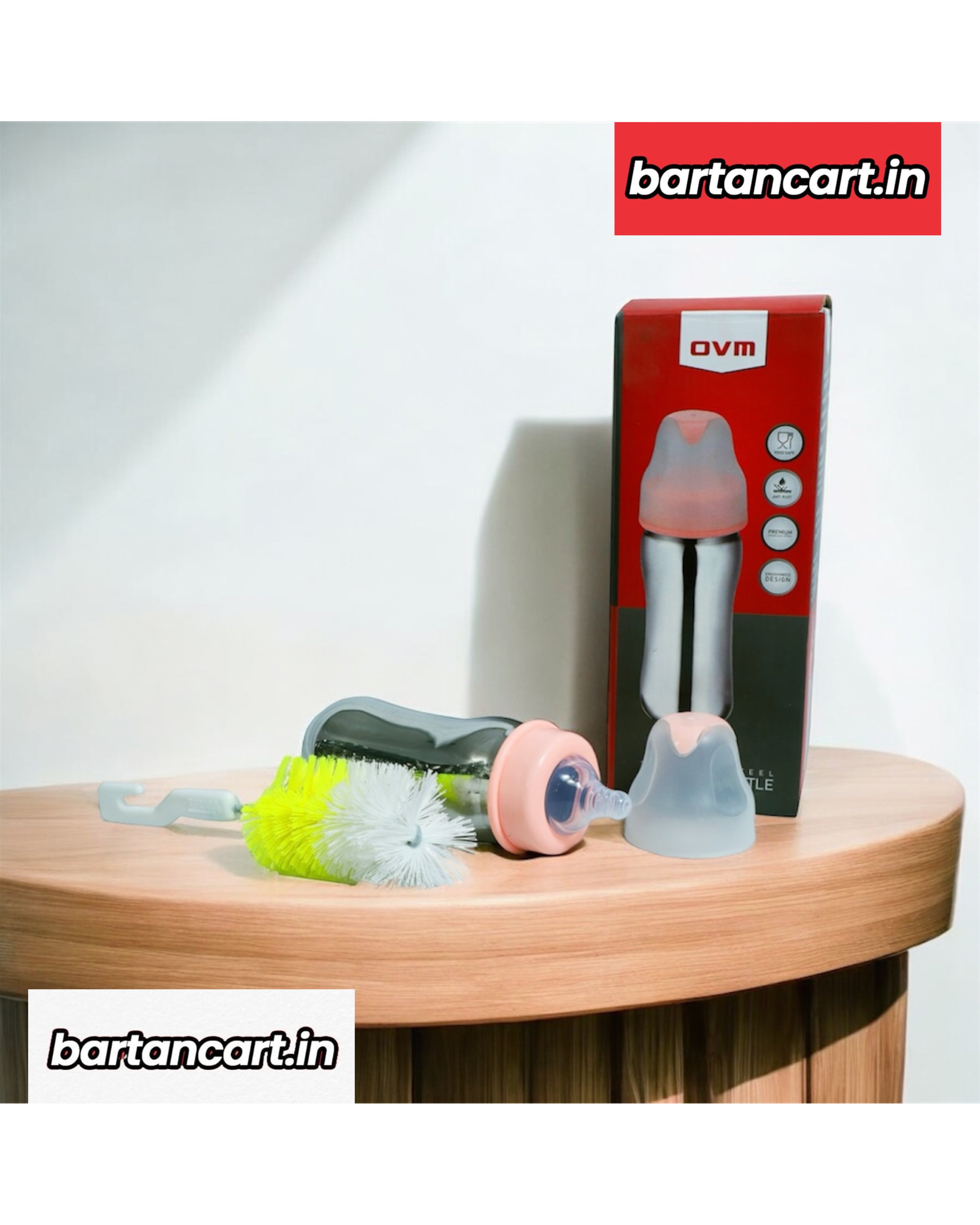 Baby Feeder – 300ml, with Cleaning Brush