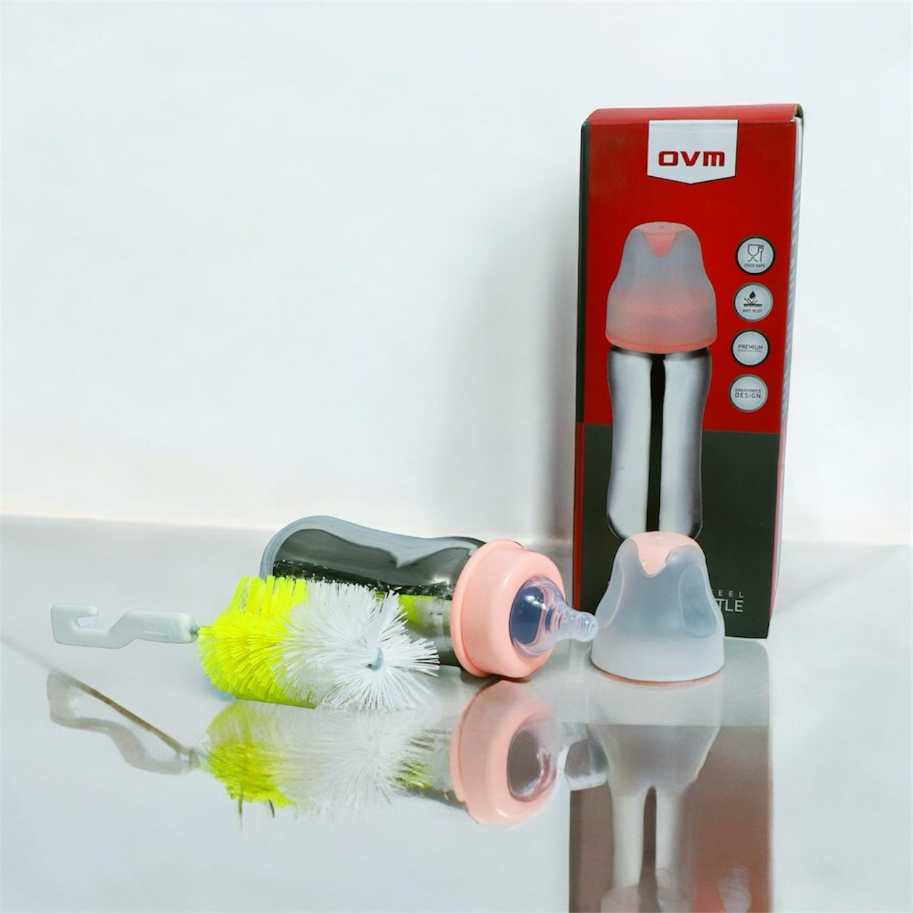 Baby Feeder – 300ml, with Cleaning Brush