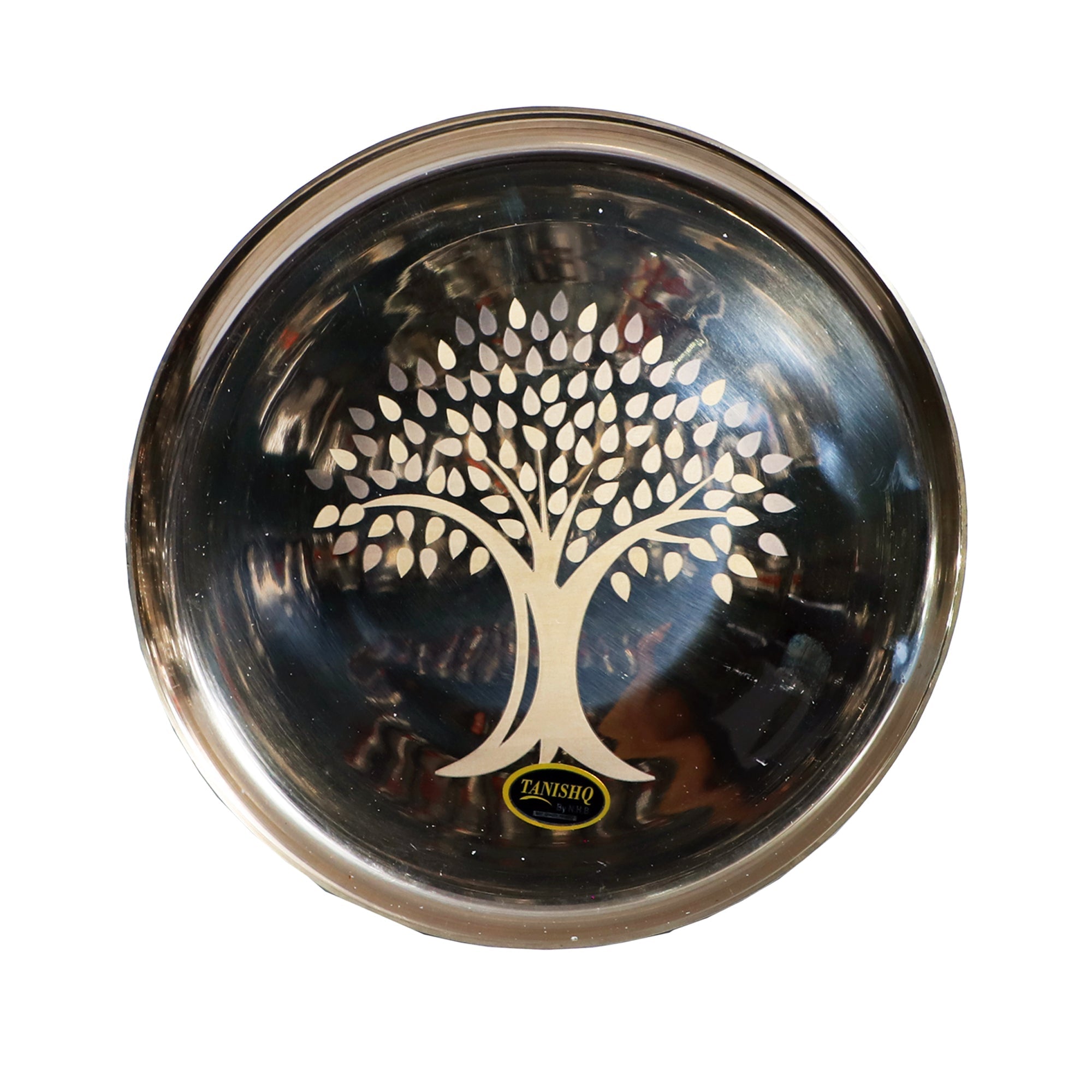 Premium Kansa/Bronze Dinner Set with Tree Laser Design – 6-Piece