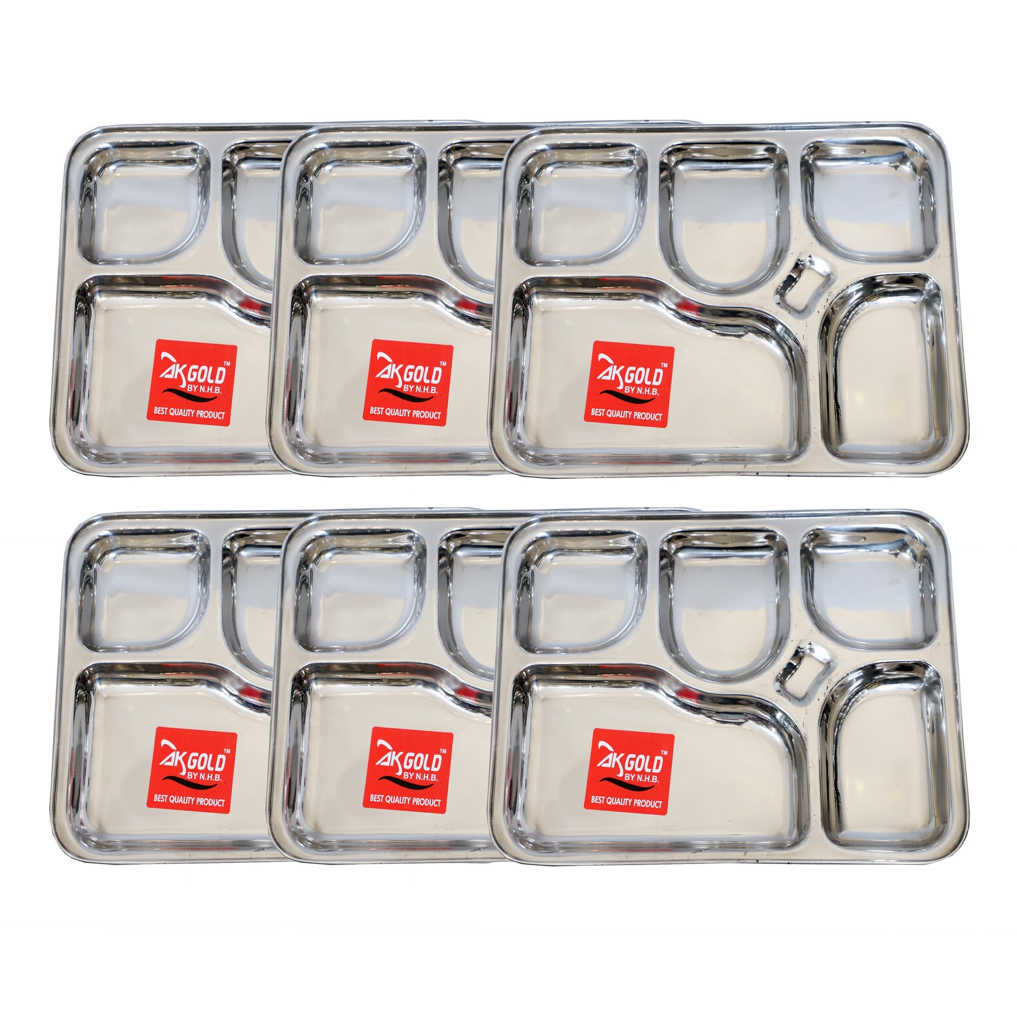 6 in 1 Compartment/Section Plate