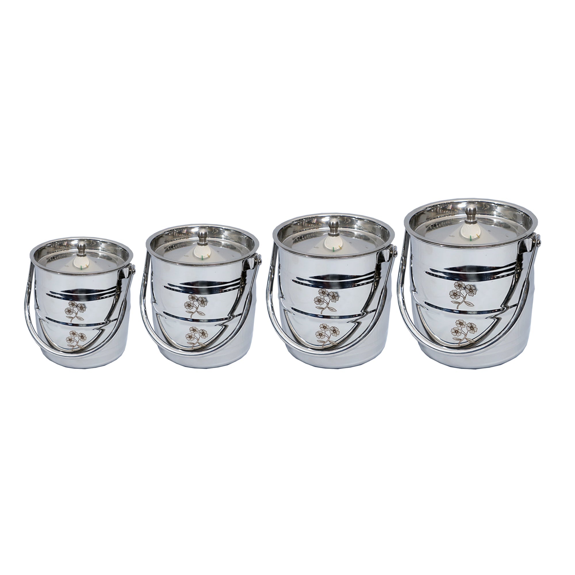 Stainless Steel Storage Container Set - Pack of 5 or 4
