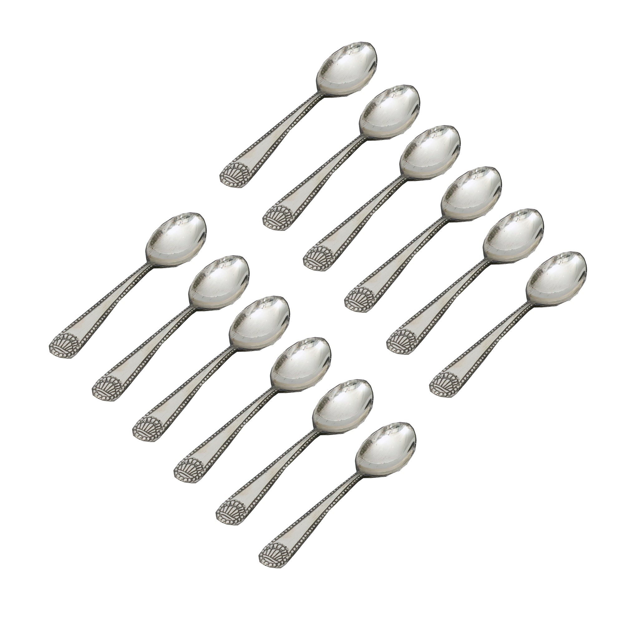 12-Piece Brass Spoon Set – 6.25 Inch Length, 35g Each –