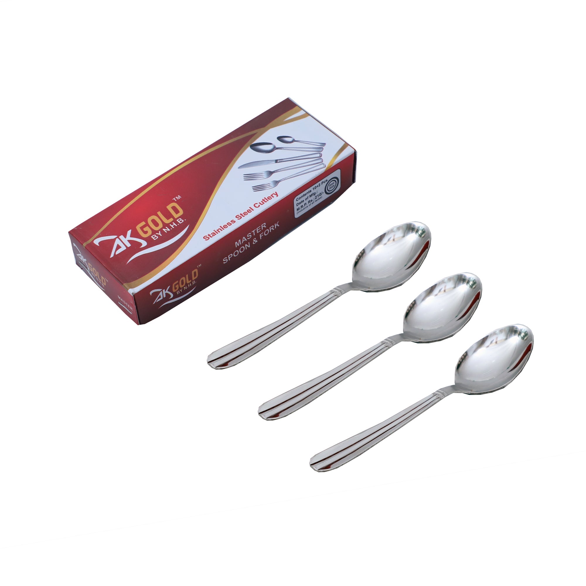12-Piece Stainless Steel Spoon Set (kent)