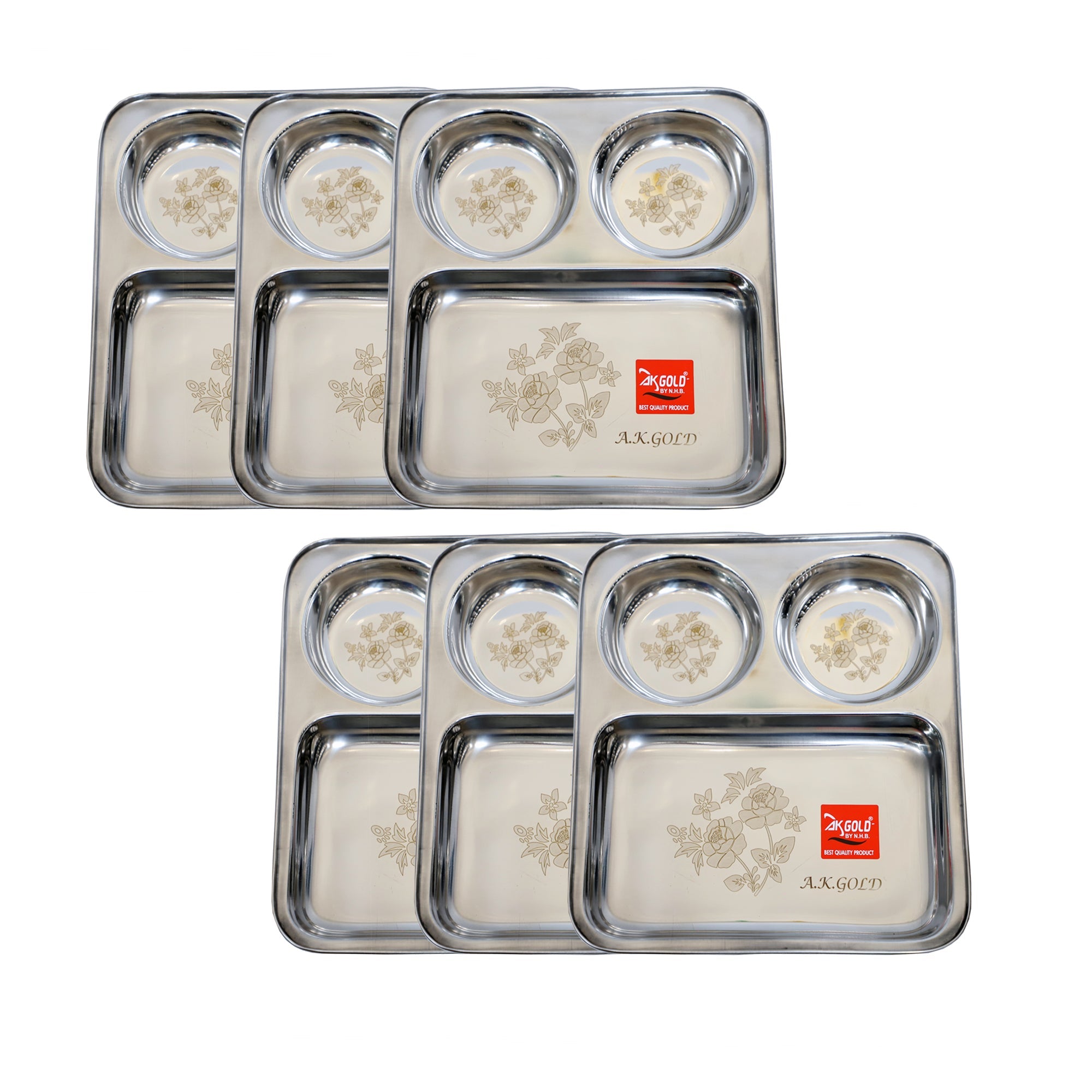 3 in 1 Compartment/Section Plate