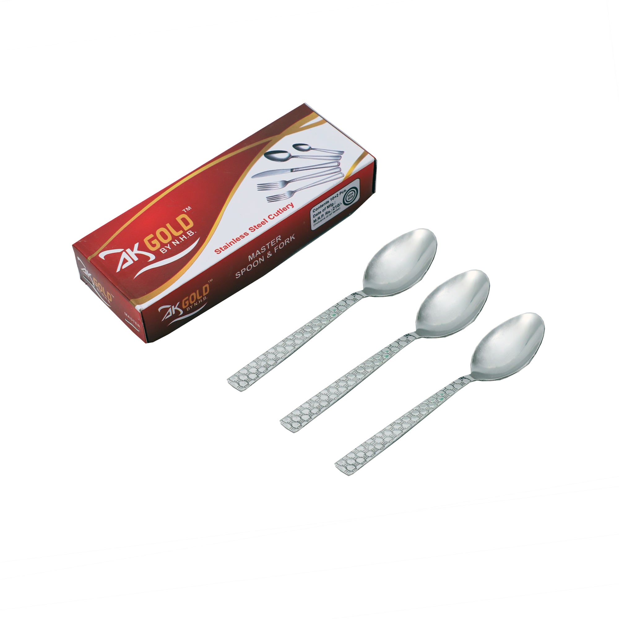 12-Piece Stainless Steel Spoon Set (Chatai)