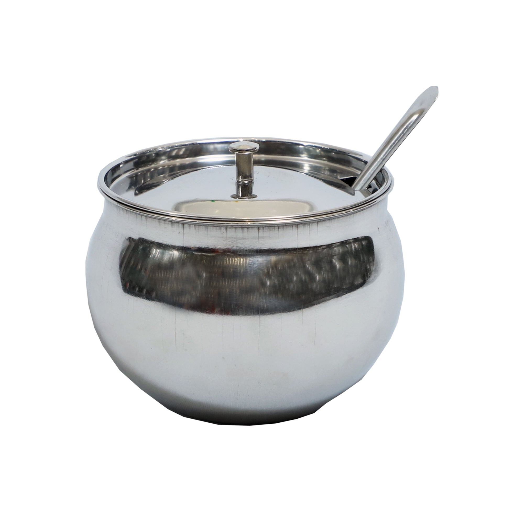 Stainless Steel Ghee Pot with Lid and Spoon – 180ml, 240ml, 300ml Options