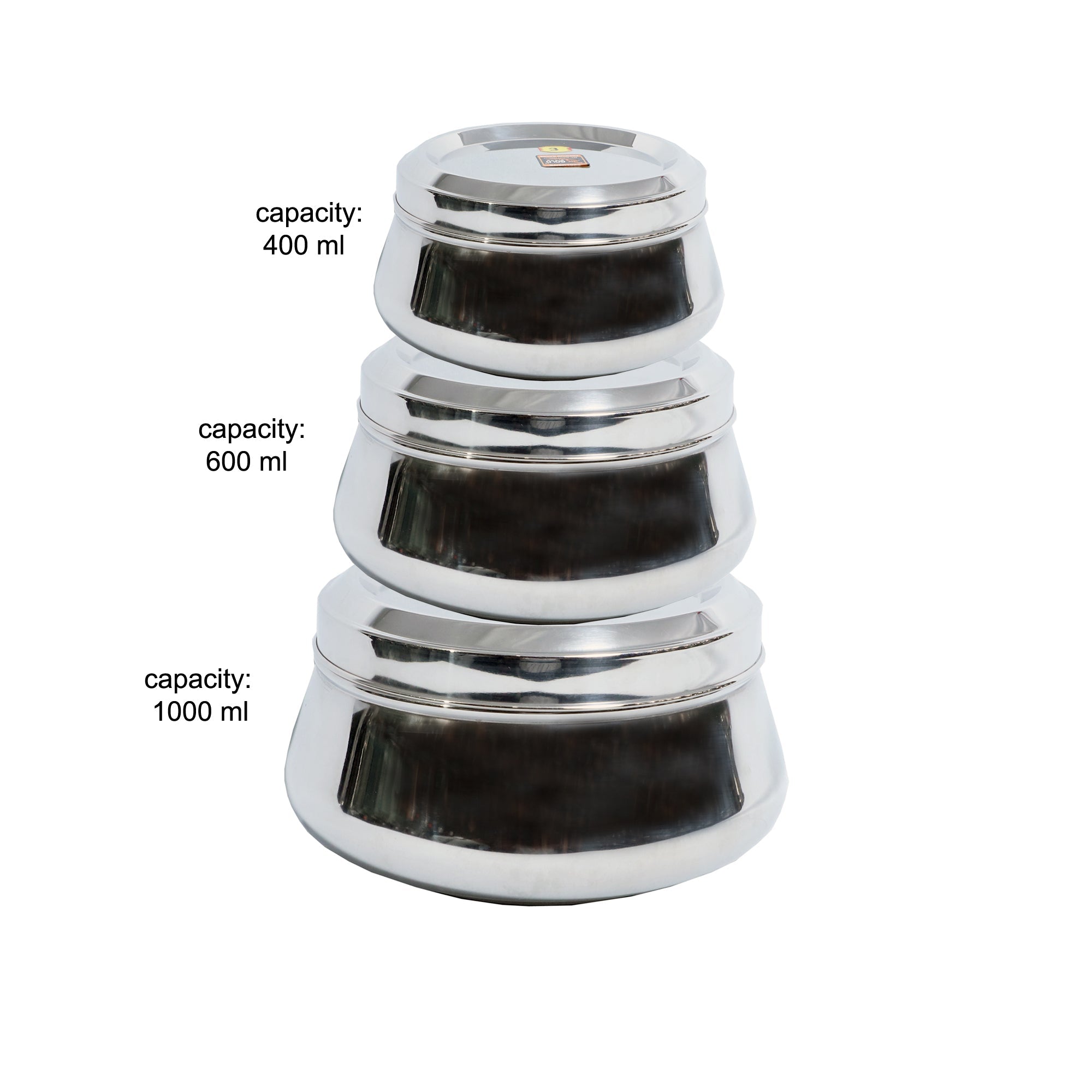 Storage Container Set – 3-Piece (400ml, 600ml, 1000ml)