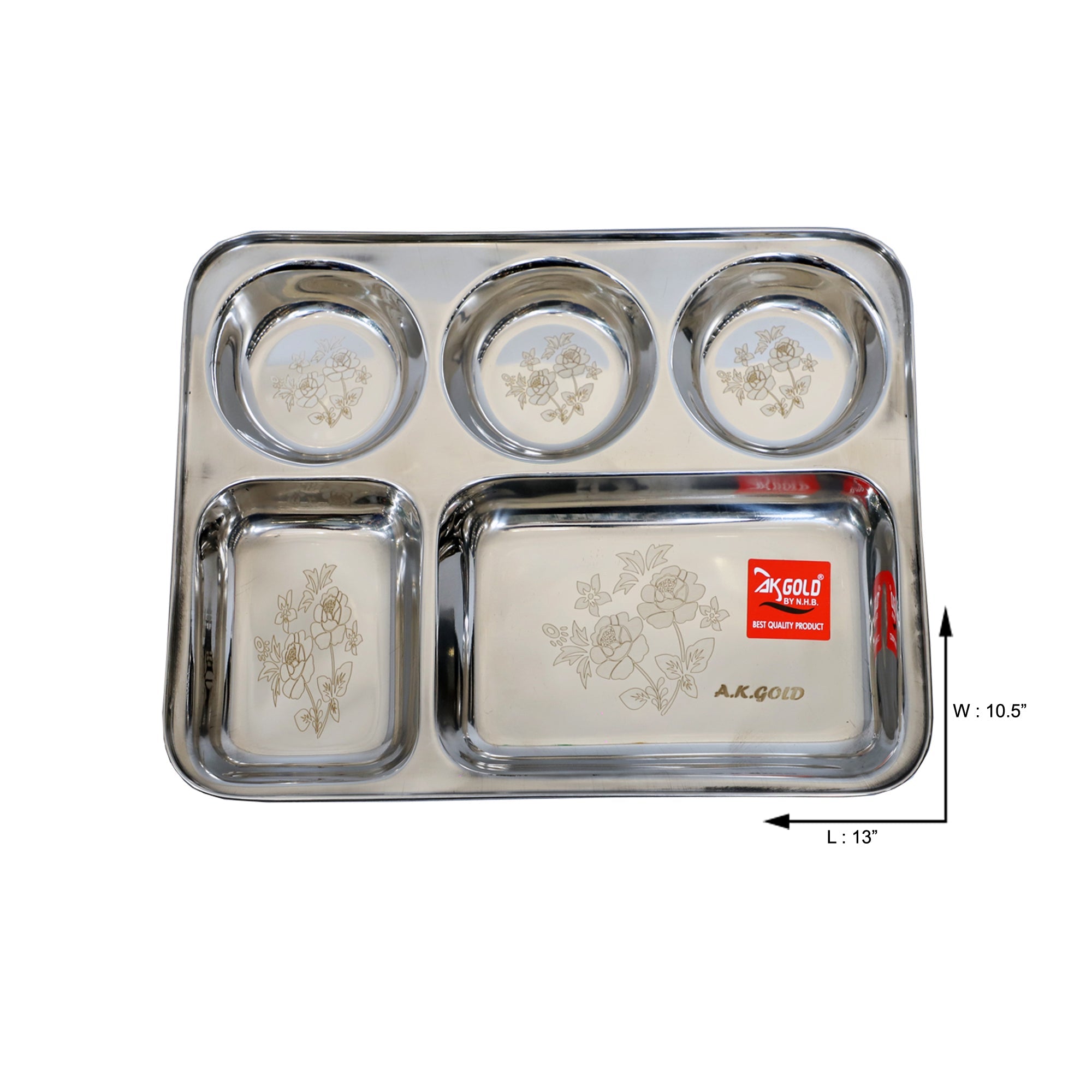 5 in 1 Compartment/Section Plate