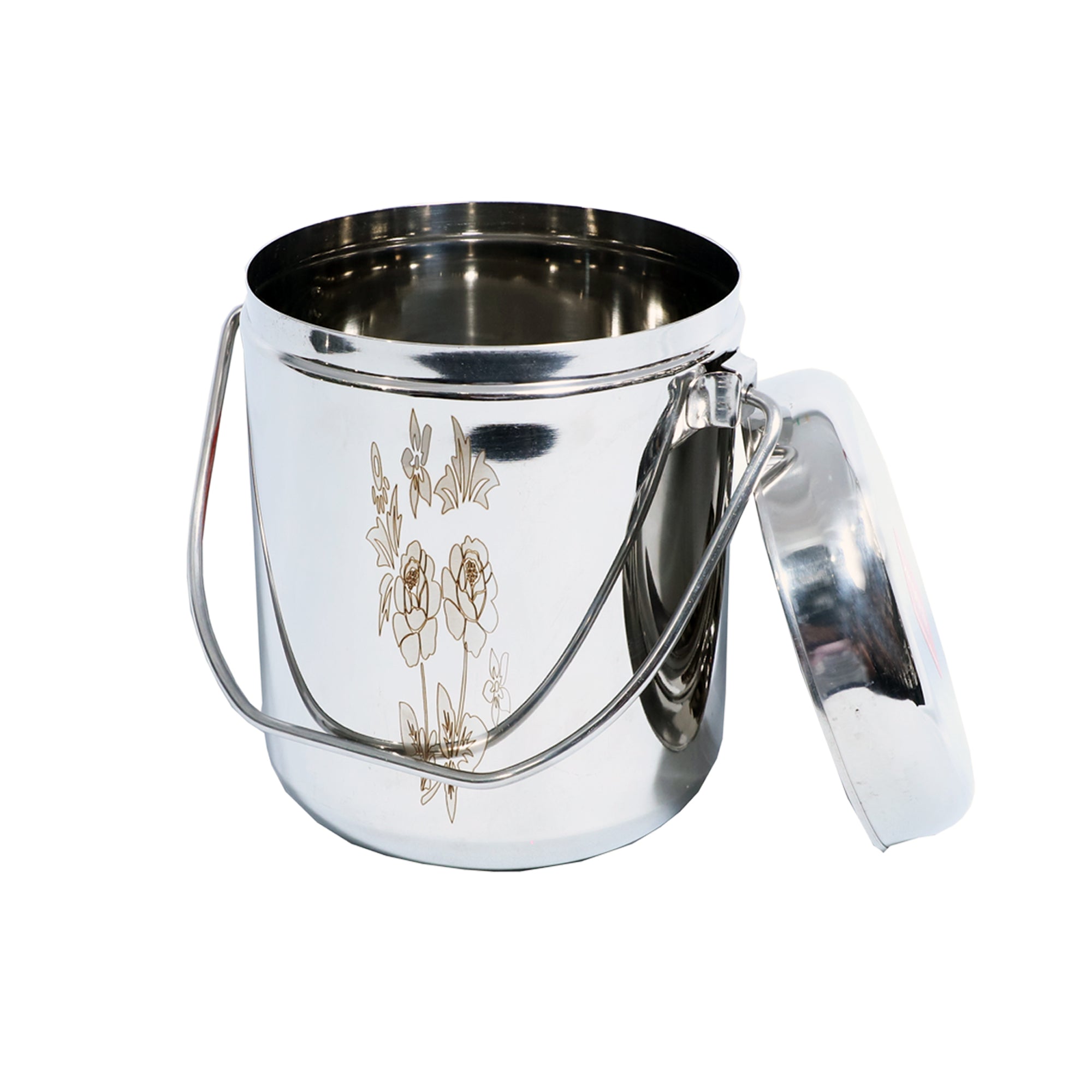 Barni/Milk Pot Set with Laser Floral Design - 5-Piece Set