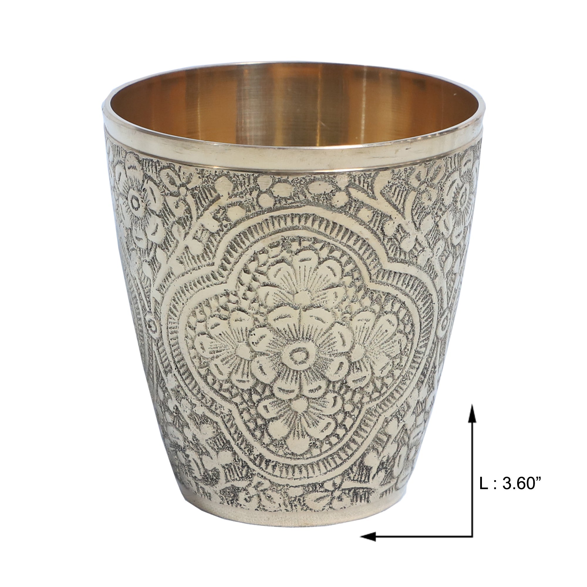 Brass Glass (Kulhad) - 4 pc set