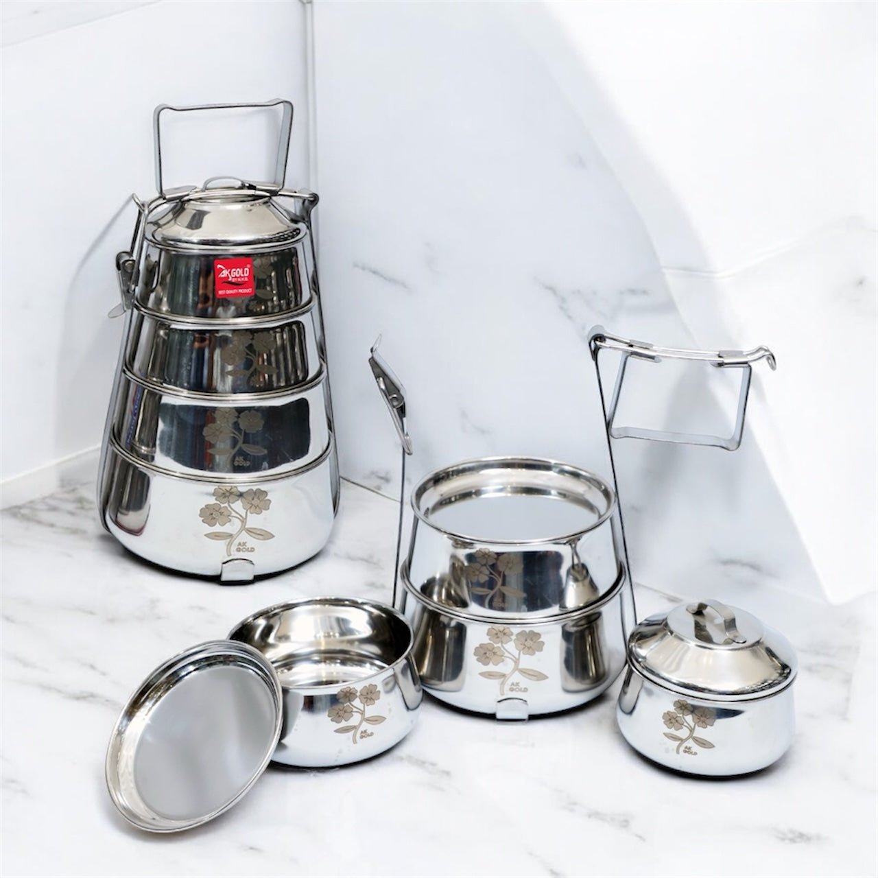 Tiffin Box – 2, 3, 4, and 5 Box Options