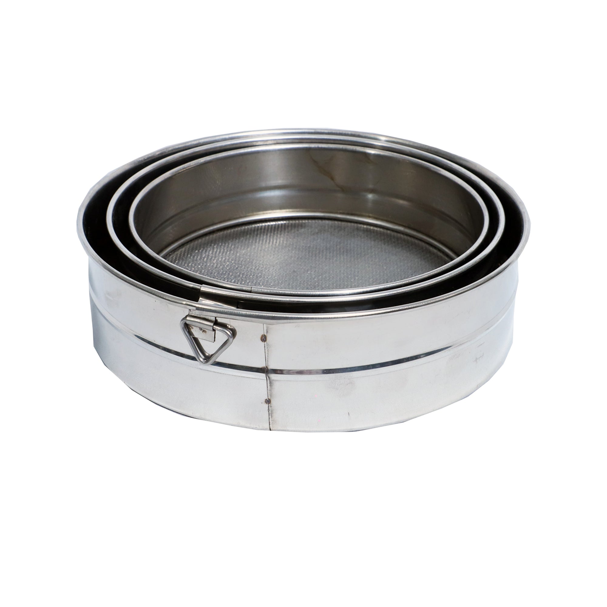 Aata Chalni/Channi/Flour Sieve – 3-Piece Set, 6.75", 7.25", 8.25"